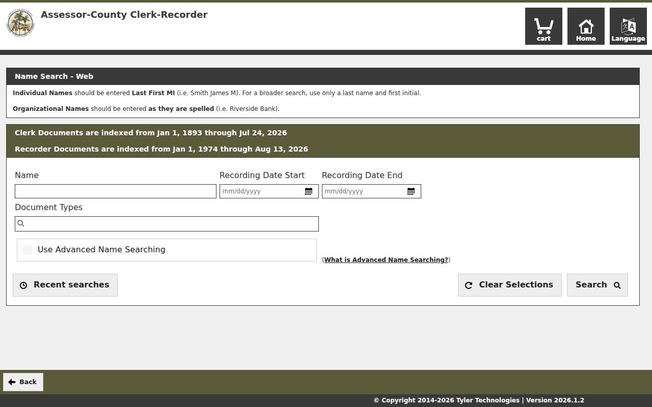 Palm Desert residents directory Riverside official record name search