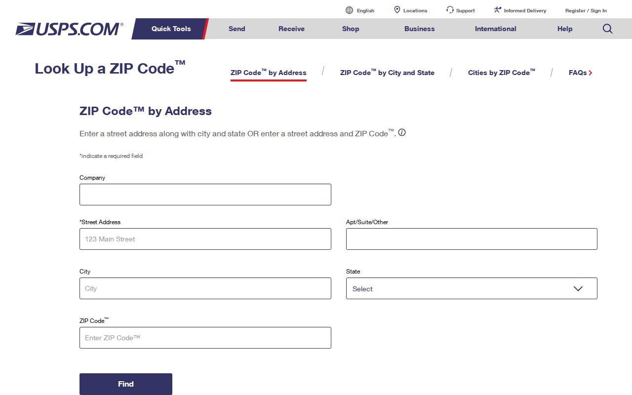 Palm Desert ZIP code directory USPS address lookup
